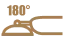 180° fladtliggende kabinet