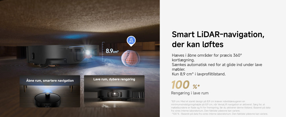 Smart LiDAR-navigation, der kan løftes