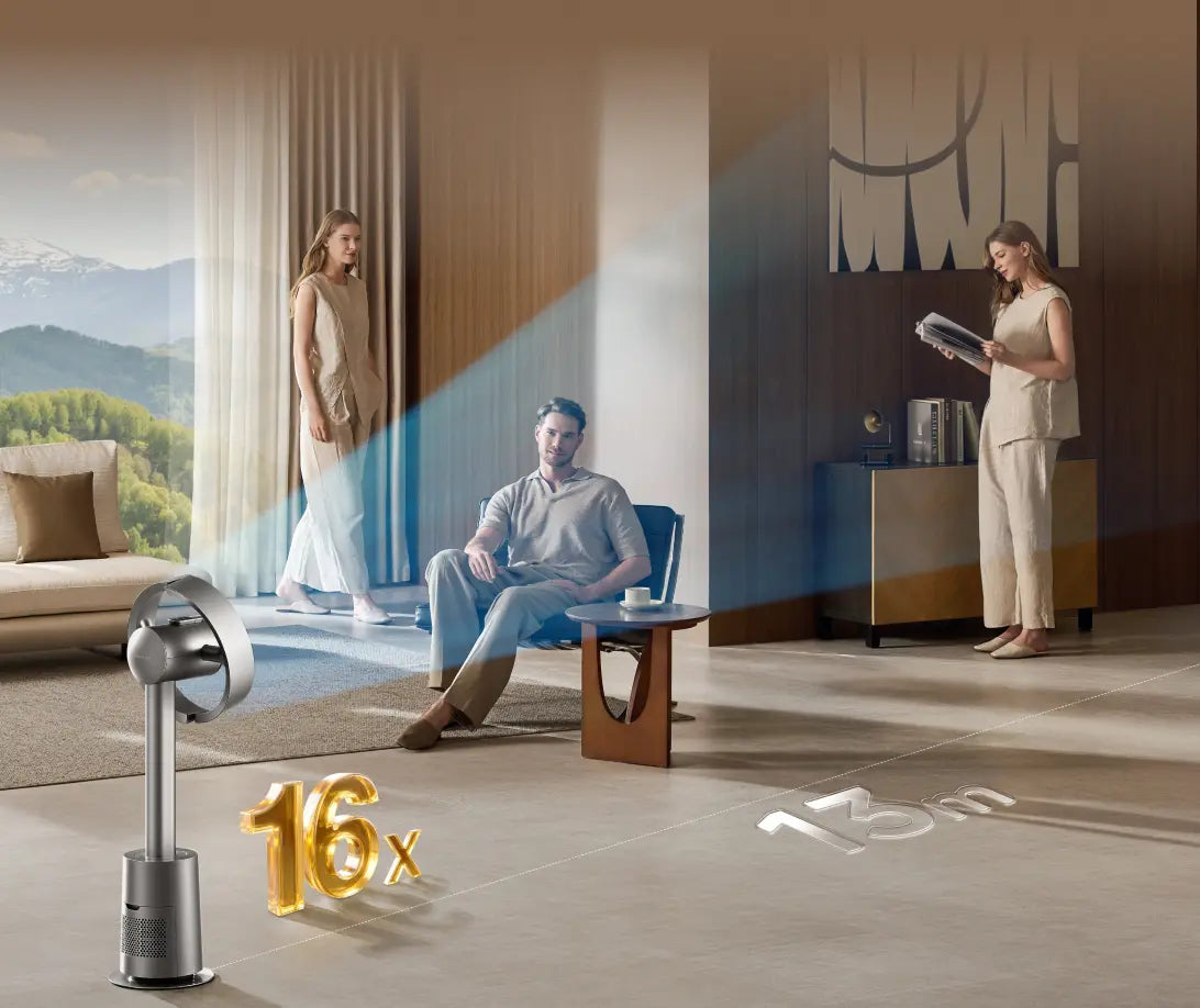 16 × luftstrøm med AirBoost™-teknologi