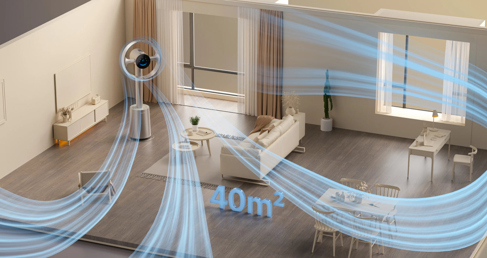 Opfriskning af hele rummet på 4 minutter for 40 m²